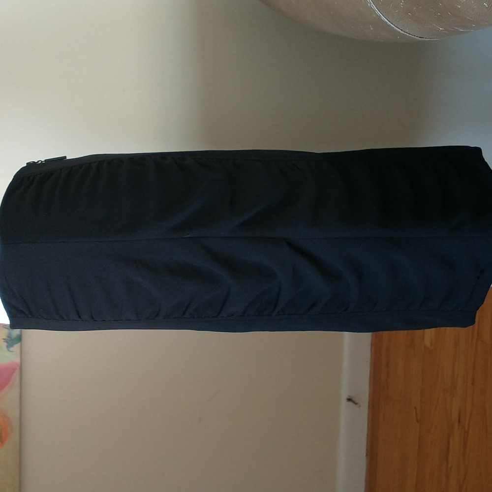 Nanette Lepore pencil skirt ruched trim gathers black slim fit size 6 - Picture 3 of 9